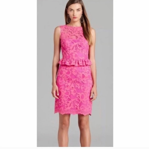 Lilly Pulitzer Dresses & Skirts - Lilly Pulitzer Lace Pink‎ Dress 4